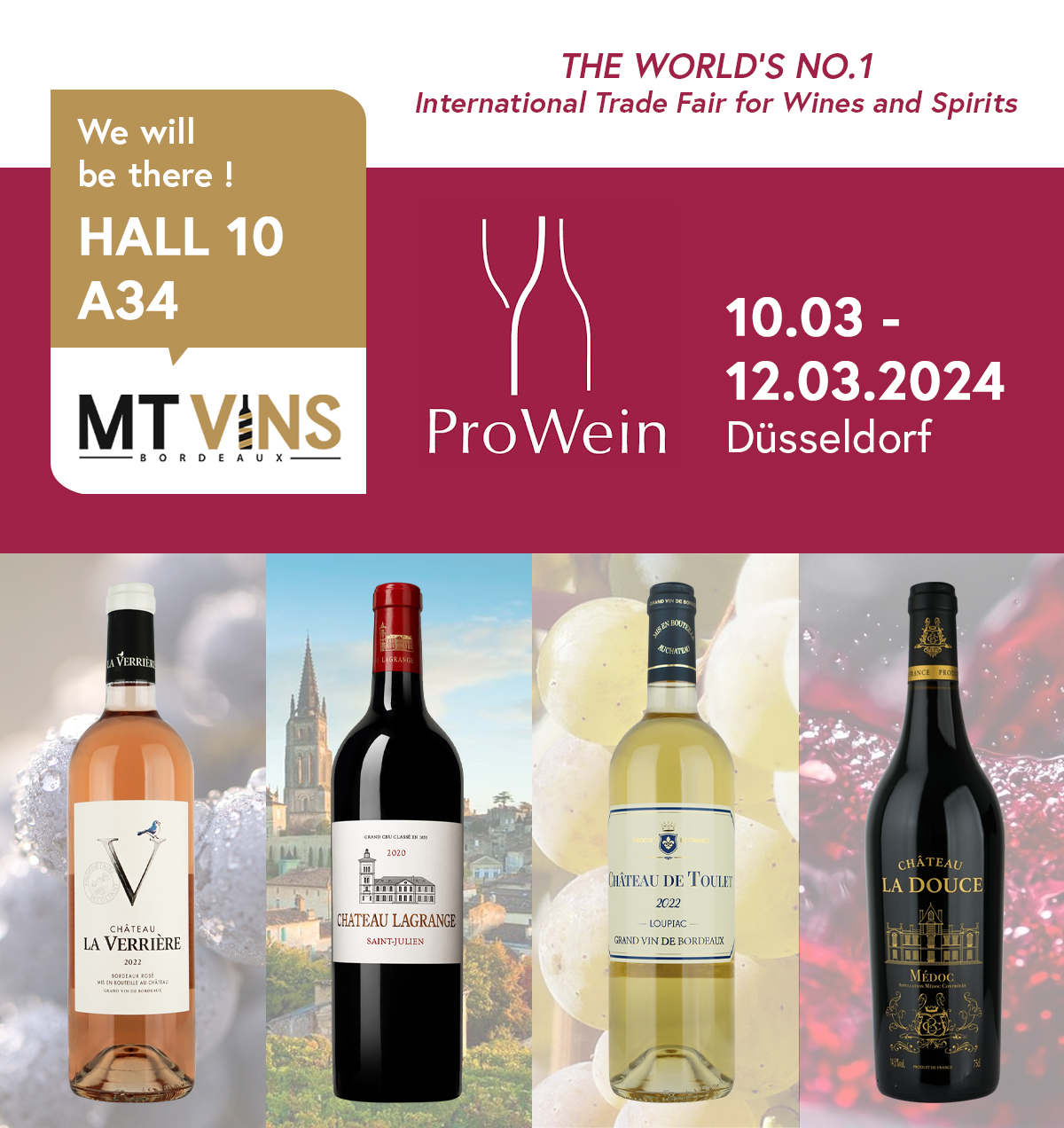 MT Vins will be at Prowein 2024 next week