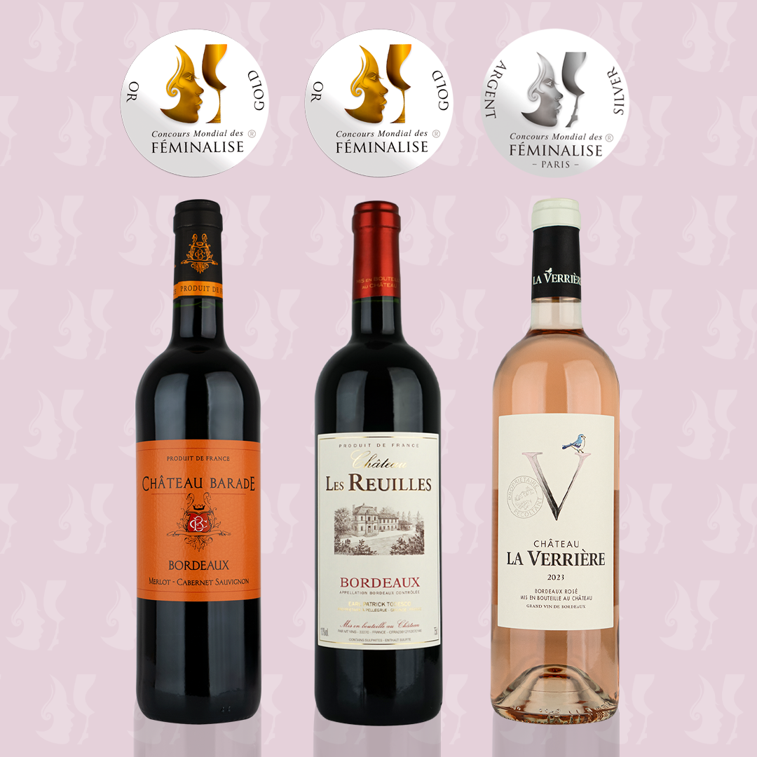 Féminalise Awards 2024 - Concours des Féminalise 2024 - vins de Bordeaux médaillés - awarded Bordeaux wines