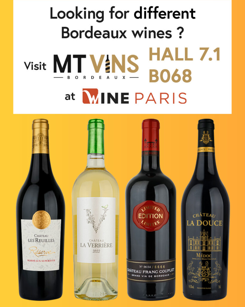 Wine Paris 2025 - wine - vin - vins de bordeaux - bordeaux wines - french wine - event in france - france - different wines - vins différents - stand - booth - paris 